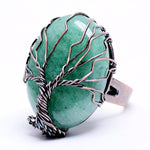 Vintage Natural Stone Wrapped Tree of Life - blitz-styles