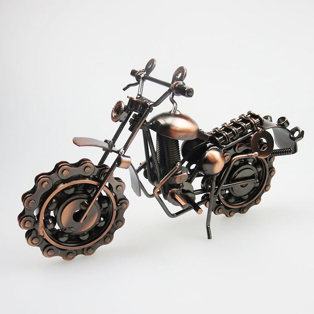 Metal Motorcycle Model Decor