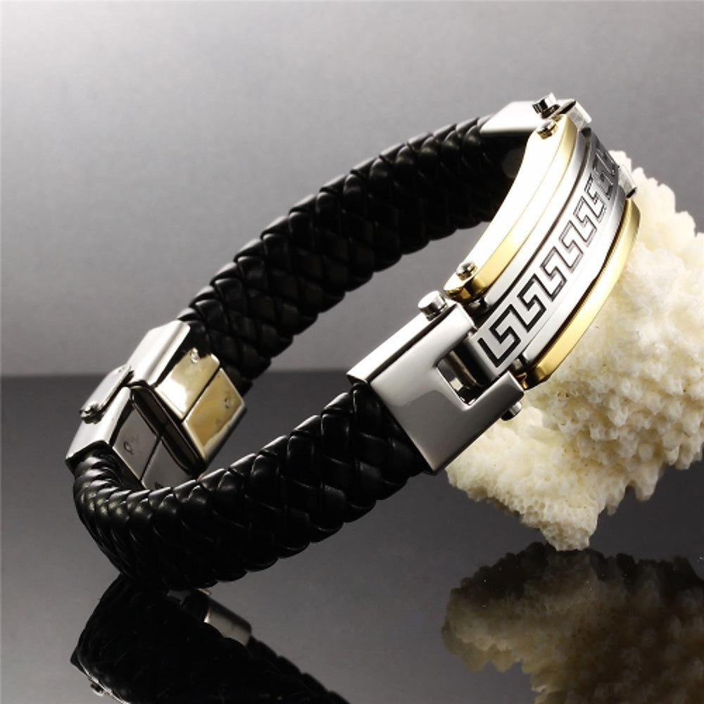 Men's Unique Design Fashion Leather Bracelet