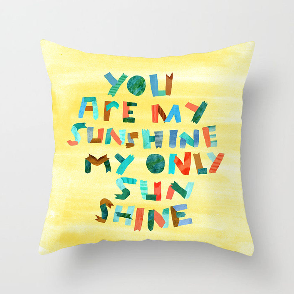 Graphic Throw Pillow Cover