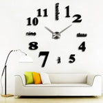 Creative Modern 3D Sticker Wall Clock