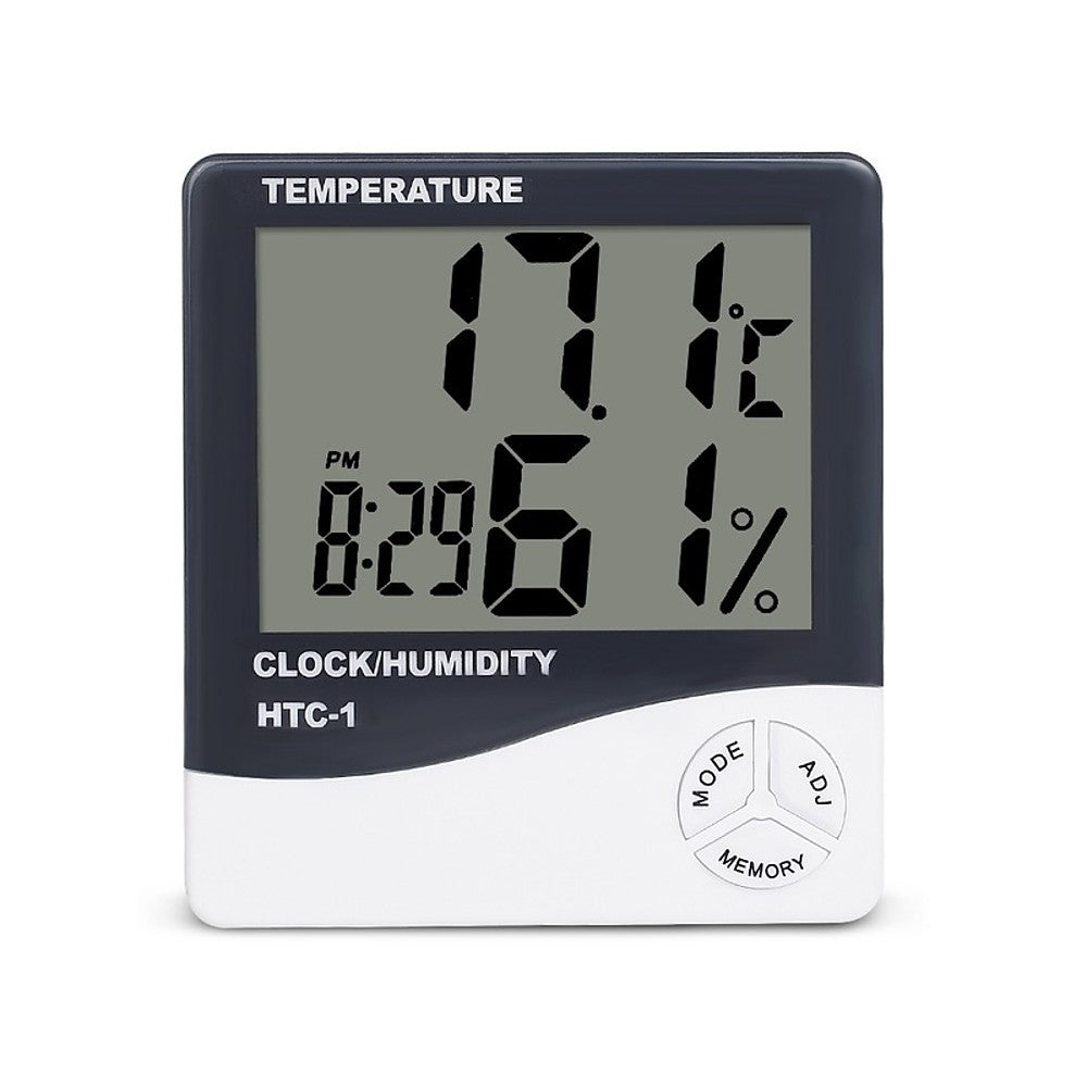 Digital Thermometer Hygrometer Weather Alarm Clock