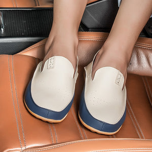 Moccasin Faux Leather Loafers