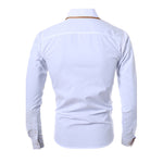 Classic Collar White Casual Slim Shirt