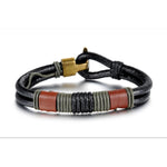 Men's Woven Leather Bracelet Jewelry