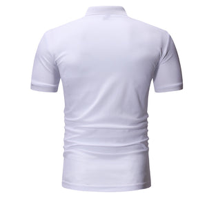 Graphic Design Standing Collar T-Shirt
