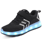 Boys' / Girls' Light Up Knit Christmas Sneakers