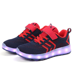 Boys' / Girls' Light Up Knit Christmas Sneakers