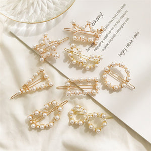 Elegant Fashion Imitation Pearl Alloy Hairpin