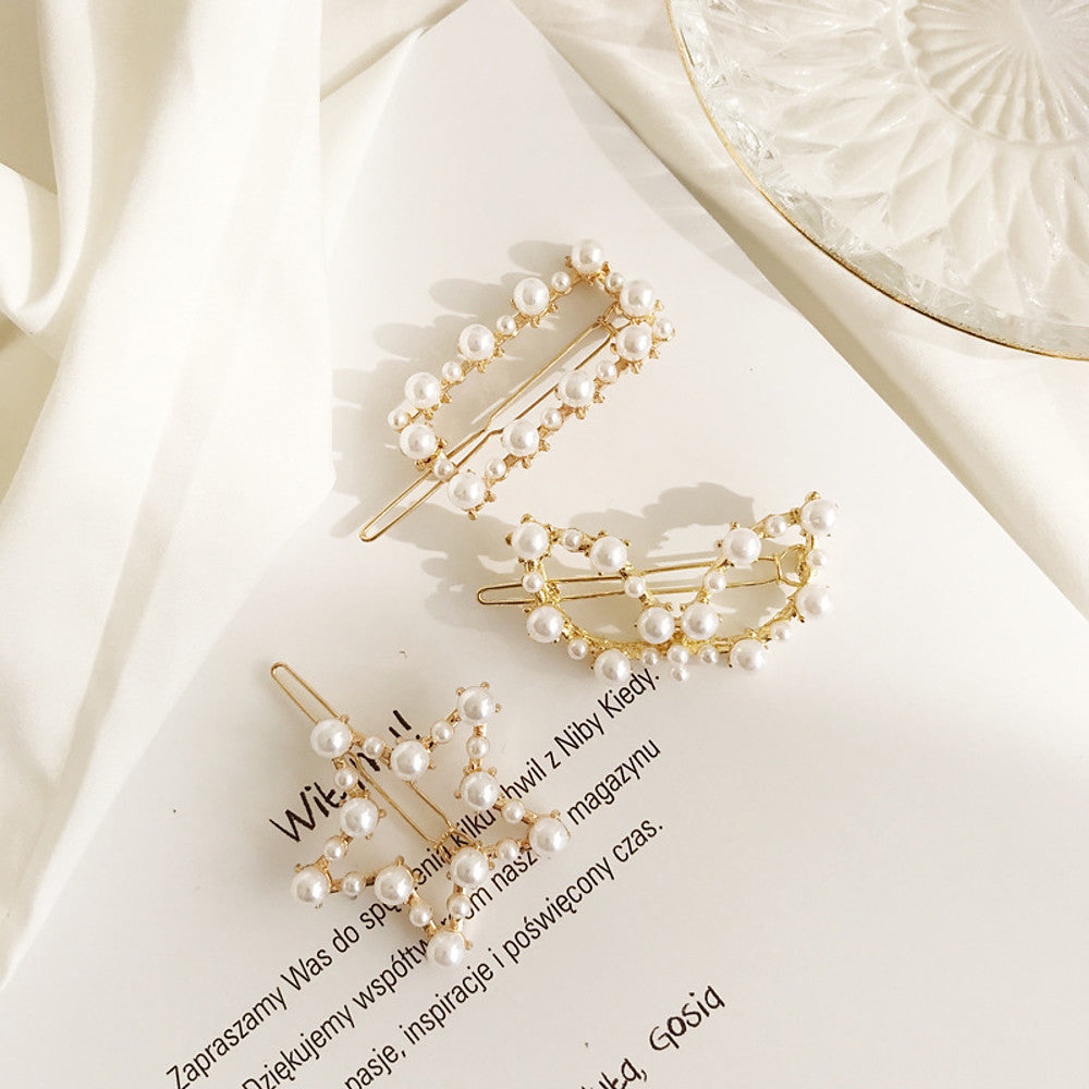 Elegant Fashion Imitation Pearl Alloy Hairpin