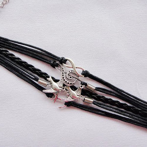 Wrap Leather Layered Vintage European Fashion Inspirational Bracelet