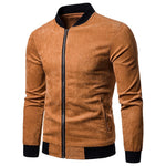 Short Solid Colored Stand Jacket