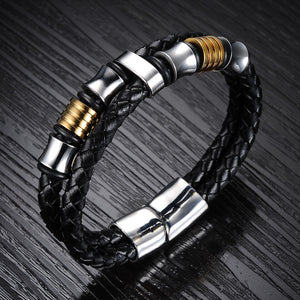 Men's Bracelet Crossover Tire Stylish Unique Design Titanium Steel Bracelet