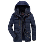 Solid Colored Padded Winter Hoodie