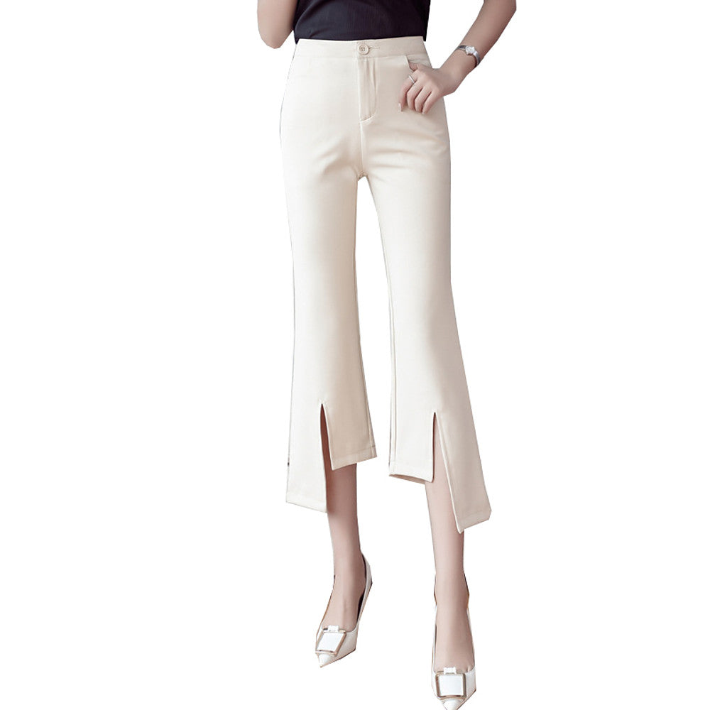 Classic High Waist Chinos Fashion Pants