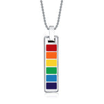Rainbow Titanium Necklace