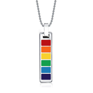 Rainbow Titanium Necklace
