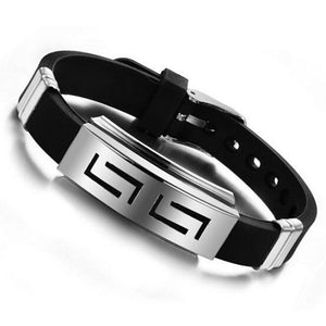 Men's ID Unique Design Silicone Bracelet