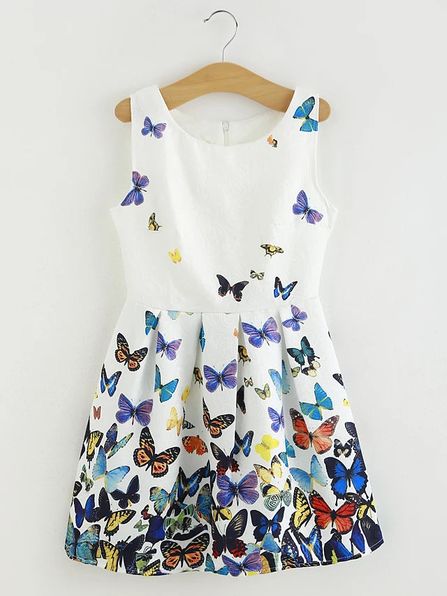 Kids Girls' Sweet Butterfly Dress