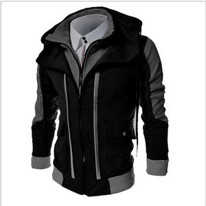Stylish Color Block Thick Men's Hoodie