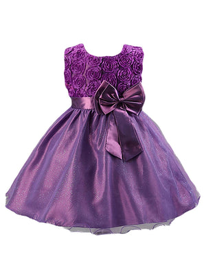 Sweet Party Floral Bow Dress