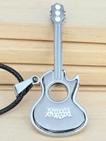 Unisex Choker Music Guitar Rock Necklace Pendant