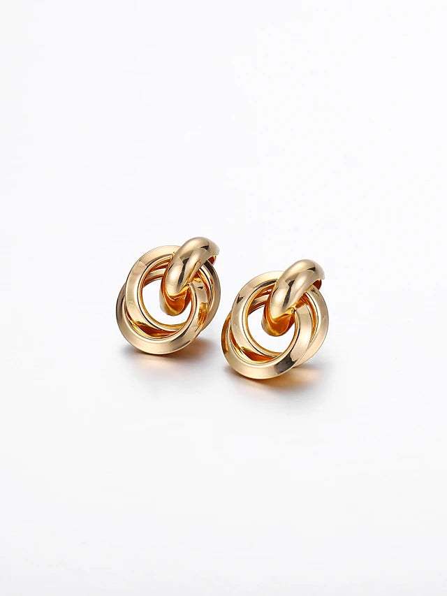 Modern Two tone Fashion Earrings