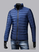 Slim Solid Colored Regular Padded Winter Jacket