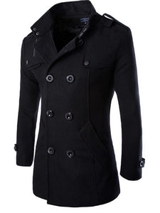 Double Breasted Slim Winter Long Coat