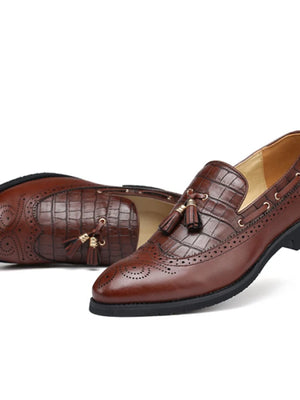 Formal Faux Leather Loafers