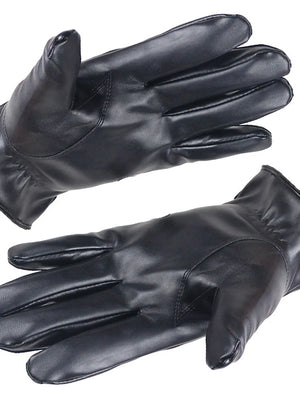Men's Cashmere PU Gloves