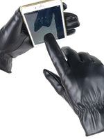 Men's Cashmere PU Gloves