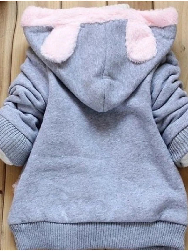 Toddler Girls' Cute Cotton Hoodie
