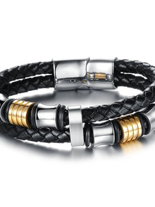Men's Luxury Unique Design Fashion Leather Bracelet