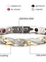 Men's Twisted Cross Fashion Equilibrio Stainless Steel Bracelet