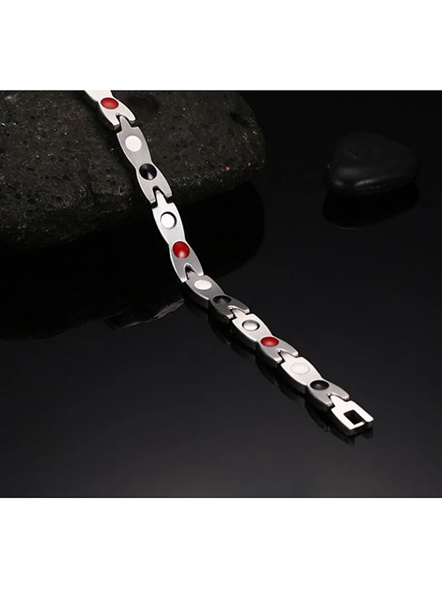 Men's Twisted Cross Fashion Equilibrio Stainless Steel Bracelet