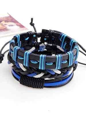 Men's Personalized Hip-Hop Leather Bracelet