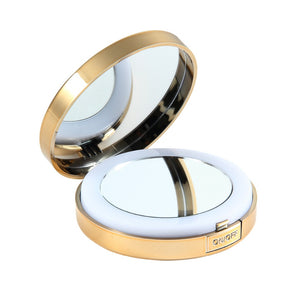 Portable LED Foldable Makeup Mirrors 1/10X Magnifying HD - blitz-styles