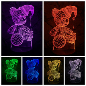 Teddy 3D Night Light Decor - blitz-styles