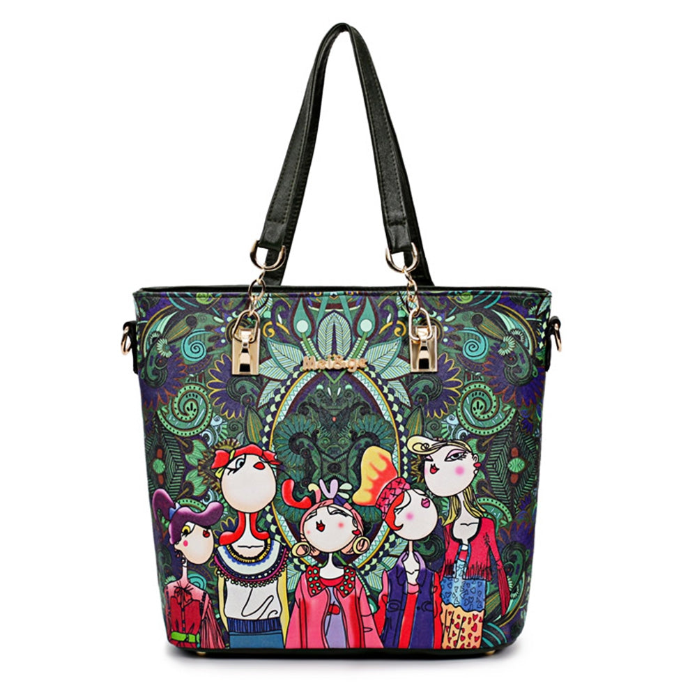 Guapabien Cartoon Printing Stylish Lady Bag Kit - blitz-styles