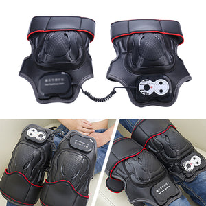 1 Pair Sports Gift Knee Joint Physiotherapy Portable Effective Heat Vibration Home Arthritis Pain Relief Timing Massager