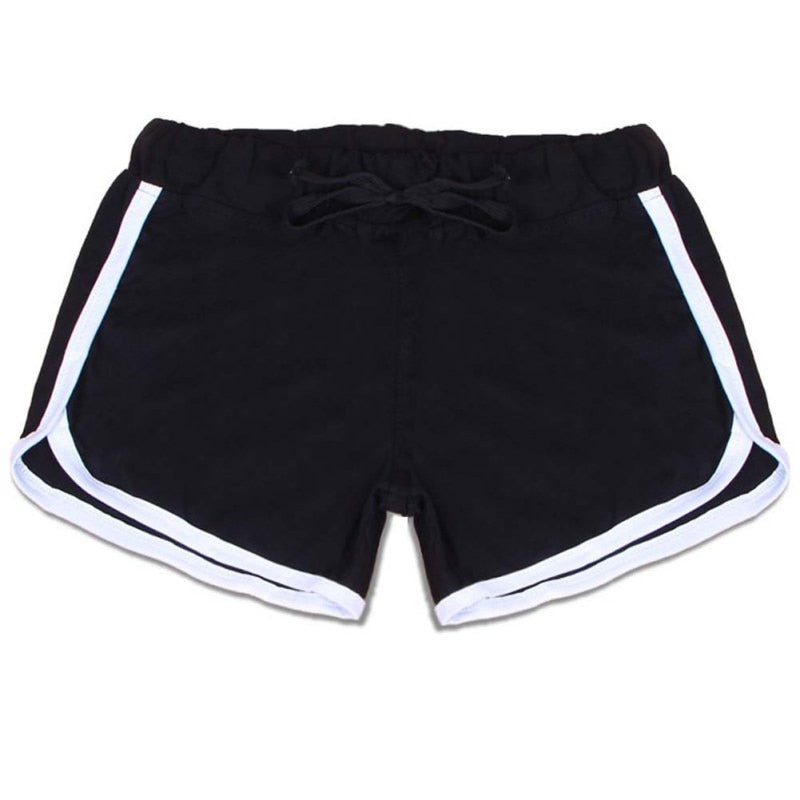 Elegant Cotton High Waist Sports Shorts - blitz-styles