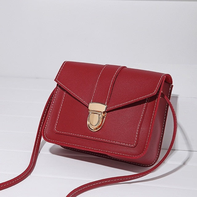 Fashion Mini PU Leather Shoulder Messenger Bag - blitz-styles