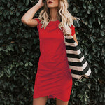 Summer Mini Dress Short Sleeve Slim Party Dress - blitz-styles