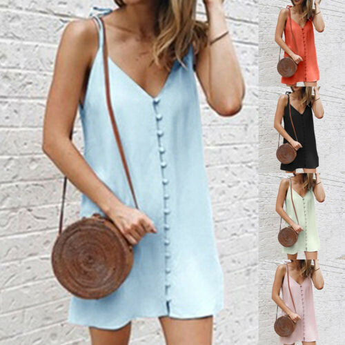 Stylish Comfy Loose Mini Dress - blitz-styles