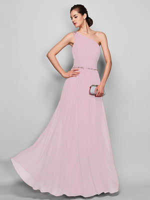 Sheath Chiffon Prom Dress with Beading / Ruched by TS Couture®