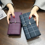 Fashion Plaid PU Leather 10 Card Holders - blitz-styles