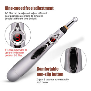 Electric Acupuncture Massager Pen - Pain Relief Therapy Instrument Massage Relaxation - blitz-styles