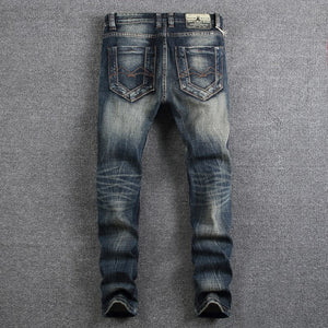 Retro Design Fashion Ripped Jeans - blitz-styles