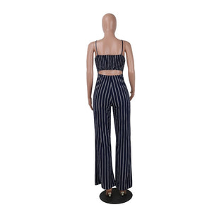 Backless Stripe Jumpsuits - blitz-styles